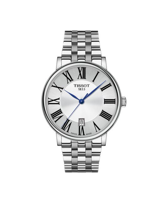 Tissot Swiss Carson Premium Stainless Steel Bracelet Watch 40mm