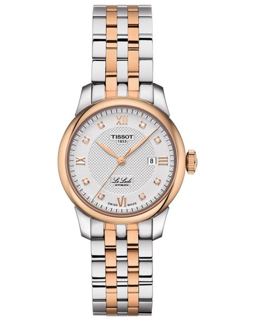 Tissot Swiss Le Locle Automatic Lady Diamond Accent Two-Tone Stainless Steel Bracelet Watch 29mm