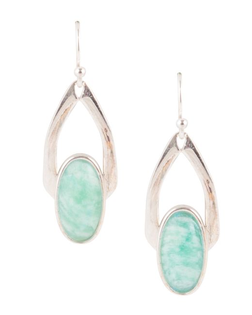 Barse Minty Sterling and Drop Earrings