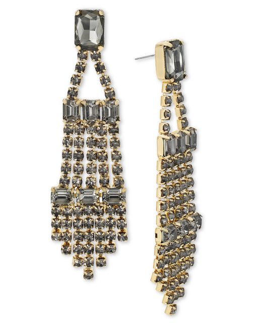 I.N.C. International Concepts Gold-Tone Crystal Chandelier Earrings Created for