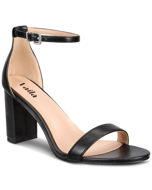 Vaila Shoes Zoe Ankle-Strap Block-Heel Dress Sandals-Extended sizes 14