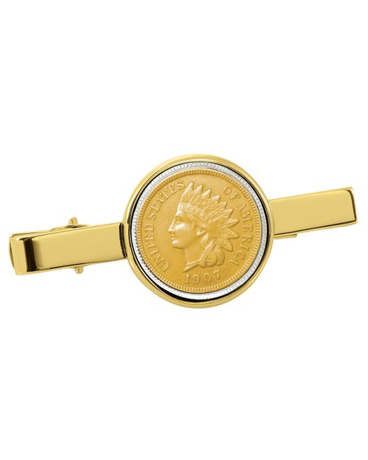 American Coin Treasures Layered Indian Penny Coin Tie Clip
