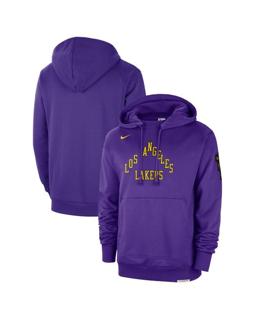 Nike Distressed Los Angeles Lakers 2023/24 City Edition Courtside Standard Issue Pullover Hoodie