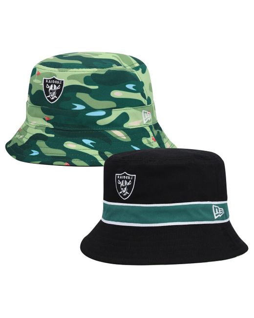 New Era Camo Las Vegas Raiders Reversible Bucket Hat