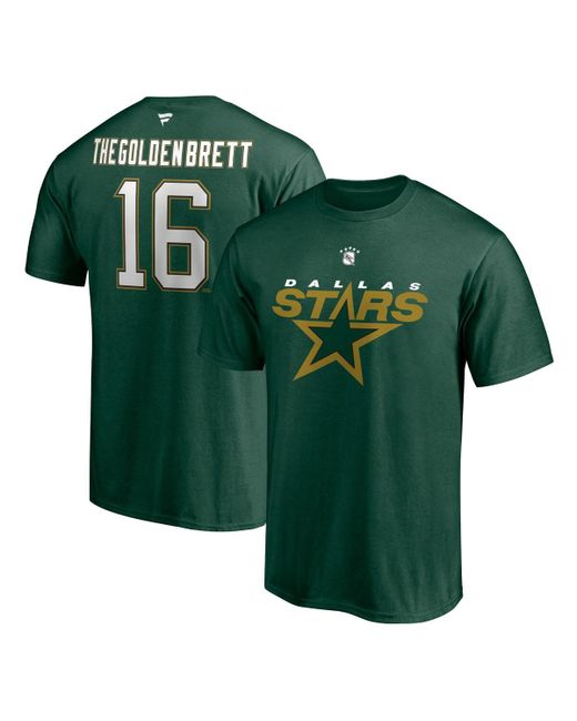 Fanatics Brett Hull Dallas Stars Authentic Stack Retired Player NickName and Number T-shirt