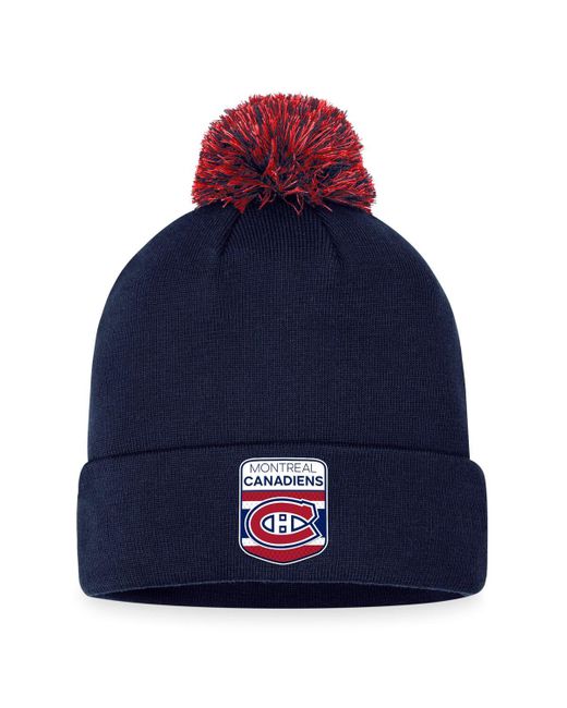 Fanatics Montreal Canadiens 2023 Nhl Draft Cuffed Knit Hat with Pom