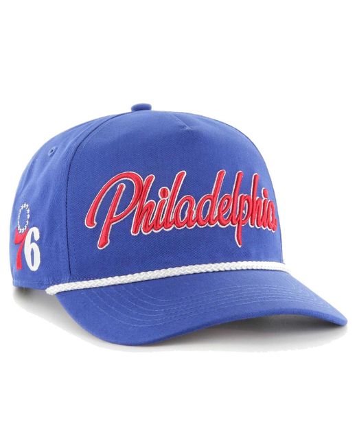 '47 Brand 47 Brand Philadelphia 76ers Overhand Logo Hitch Adjustable Hat