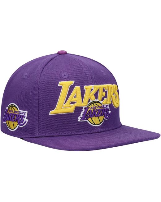 Pro Standard Los Angeles Lakers Wordmark Logo Snapback Hat