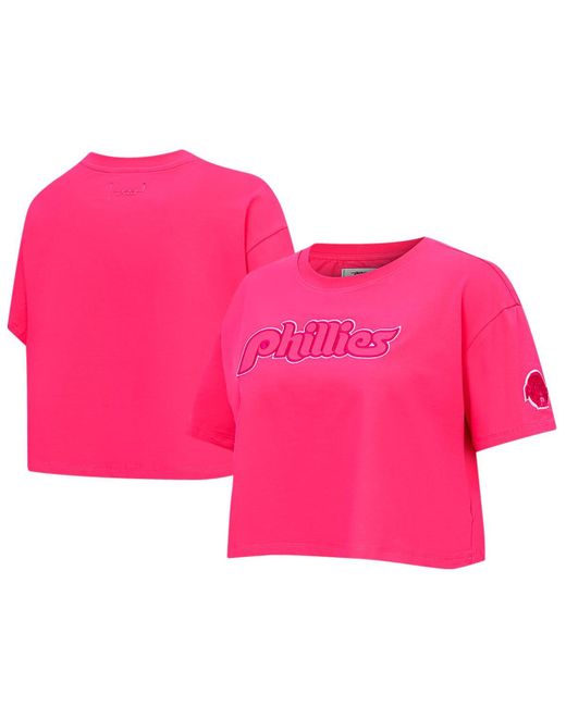Pro Standard Philadelphia Phillies Triple Boxy Cropped T-shirt