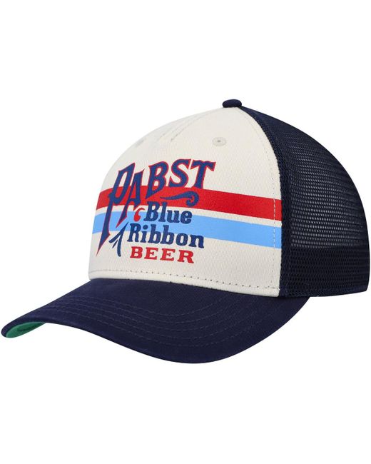 American Needle Navy Pabst Blue Ribbon Sinclair Snapback Hat