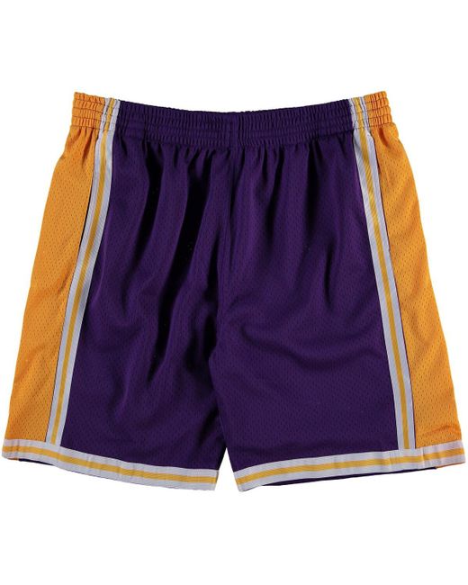 Mitchell & Ness Mitchell Ness Los Angeles Lakers Big Tall Hardwood Classics Swingman Shorts