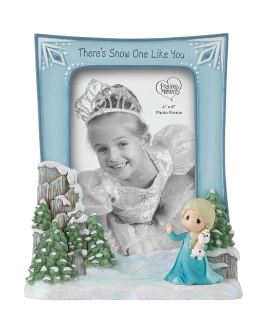 Precious Moments Theres Snow One Like You Disney Elsa Bisque Glass Photo Frame