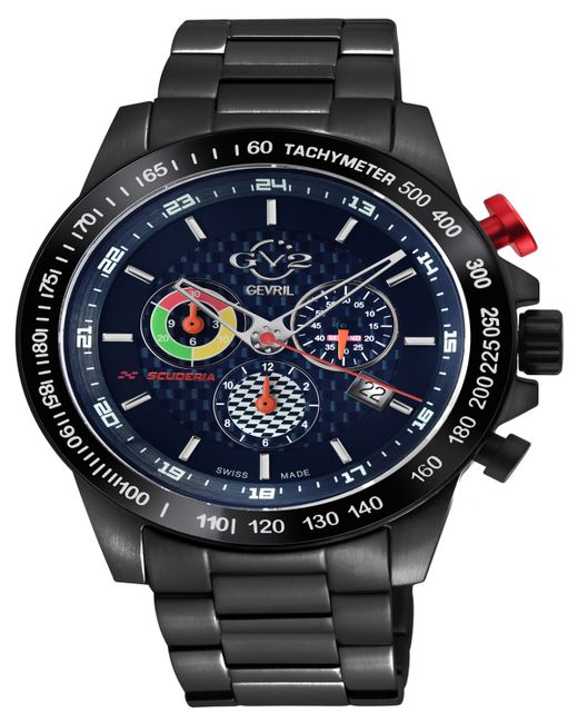 Gv2 By Gevril Scuderia Stainless Steel Watch 45mm