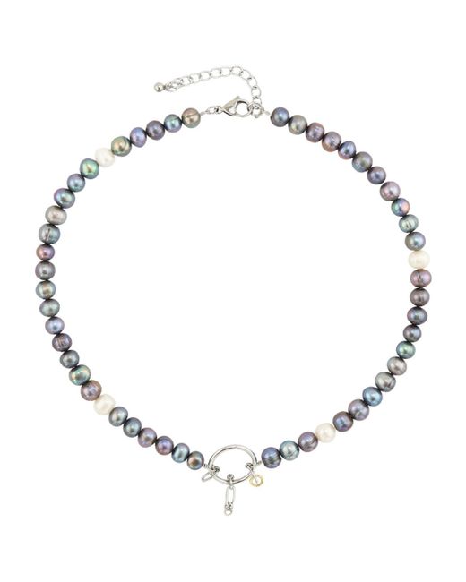 Rebl Jewelry Nova Mixed Pearl Necklace