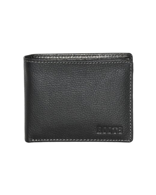 Roots Leather Slimfold Wallet with Removable Passcase