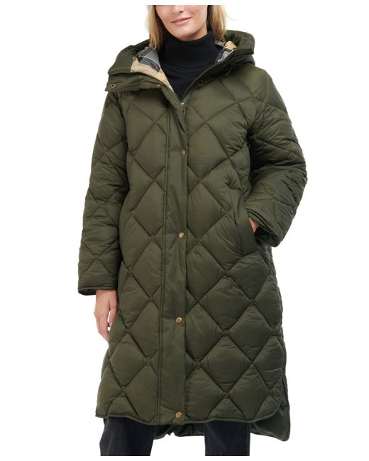 Barbour Sandyford Quilted Hooded Puffer Coat Dress