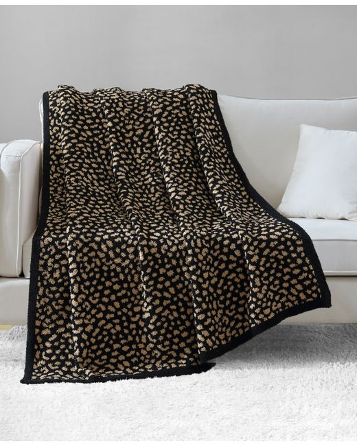 Juicy Couture Leopard Jacquard Plush Throw 50 x 70