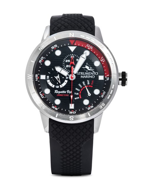 Strumento Marino Regatta Vip Day Retrograde Silicone Performance Timepiece Watch 46mm