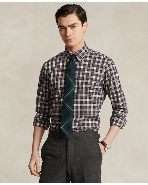 Polo Ralph Lauren Classic-Fit Plaid Twill Shirt Red Multi