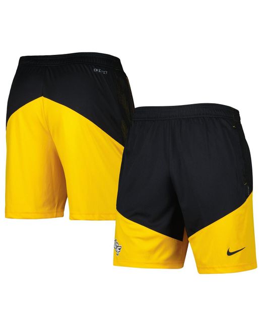 Nike and Gold Ucf Knights Player Performance Lounge Shorts