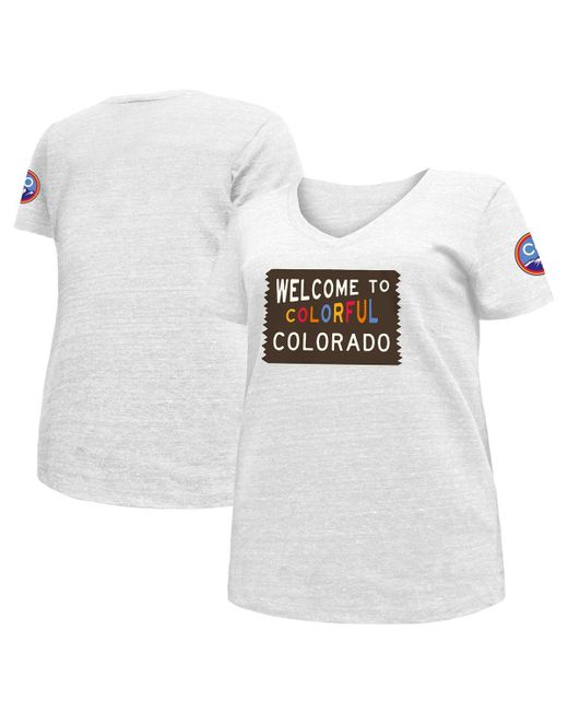 New Era Colorado Rockies City Connect Plus V-Neck T-shirt