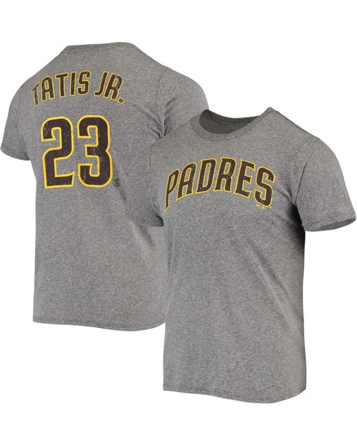 Majestic Fernando Tatis Jr. San Diego Padres Name and Number Tri-Blend T-shirt