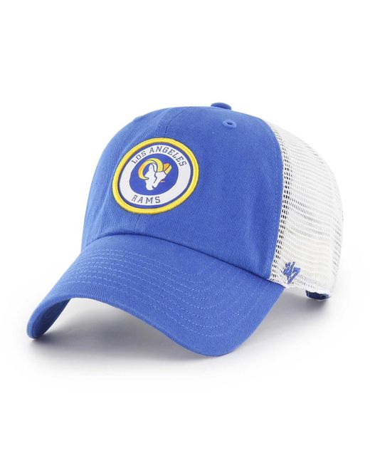 '47 Brand 47 Brand Los Angeles Rams Highline Clean Up Trucker Snapback Hat