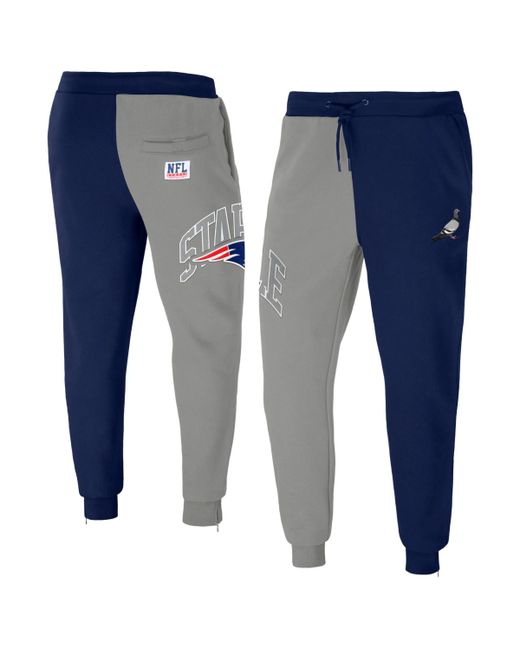 Nfl Properties Nfl X Staple Gray New England Patriots Split Logo Fleece Pants