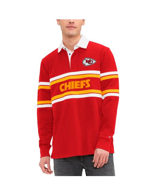 Tommy Hilfiger Kansas City Chiefs Cory Varsity Rugby Long Sleeve T-shirt