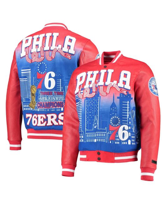 Pro Standard Philadelphia 76ers Remix Varsity Full-Zip Jacket