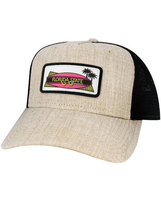 League Collegiate Wear Florida State Seminoles Beach Club Roadie Trucker Snapback Adjustable Hat