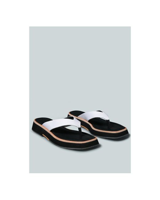 Rag & Co Blunt Flat Thong Sandal