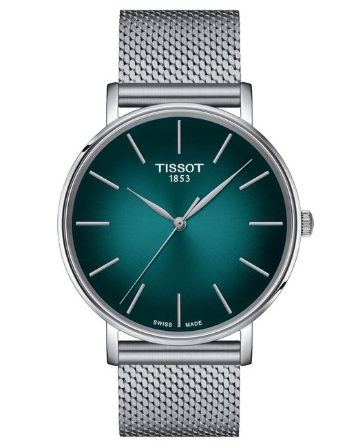 Tissot Swiss Everytime Stainless Steel Mesh Bracelet Watch 40mm