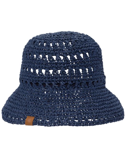 Lauren Ralph Lauren Paper Straw Crochet Bucket Hat