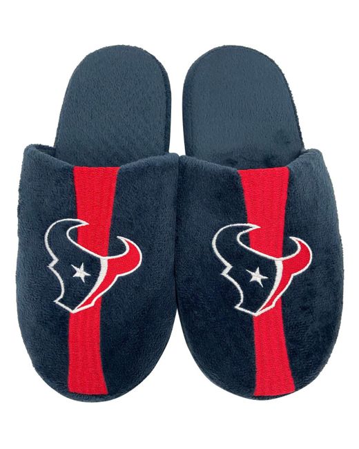 Foco Houston Texans Striped Team Slippers