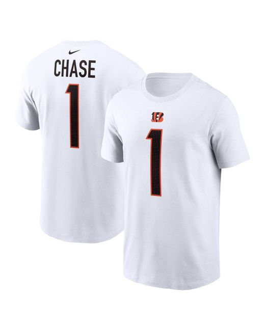 Nike JaMarr Chase Cincinnati Bengals Player Name and Number T-shirt