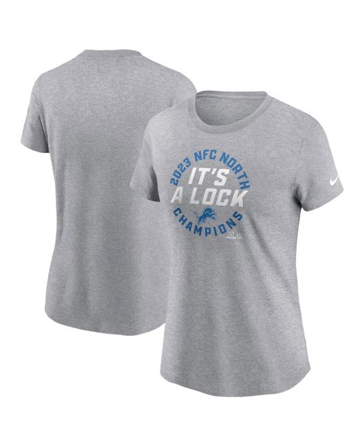 Nike Detroit Lions 2023 Nfc North Division Champions Locker Room Trophy Collection T-shirt