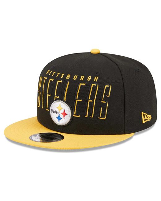 New Era Gold Pittsburgh Steelers Headline 9FIFTY Snapback Hat