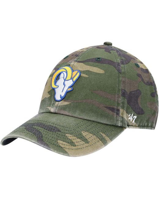 '47 Brand Los Angeles Rams Woodland Clean Up Adjustable Hat