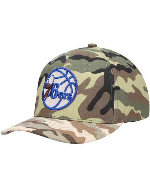 Mitchell & Ness Philadelphia 76Ers Woodland Desert Snapback Hat