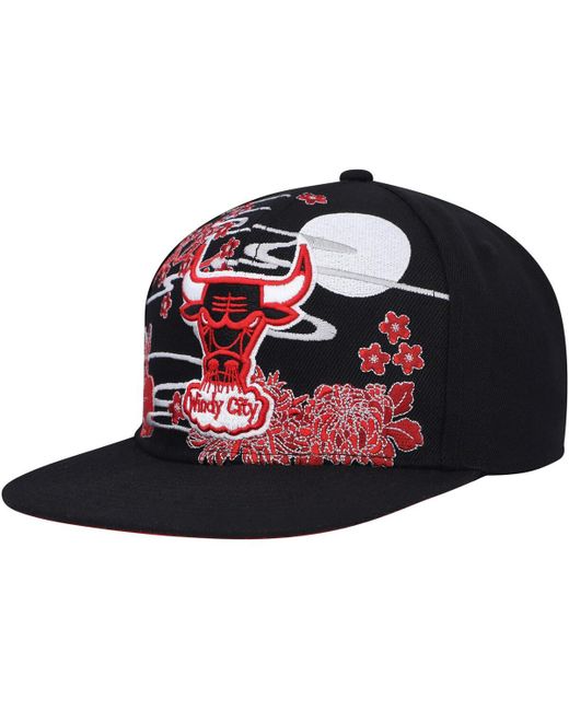 Mitchell & Ness Chicago Bulls Hardwood Classics Asian Heritage Scenic Snapback Hat