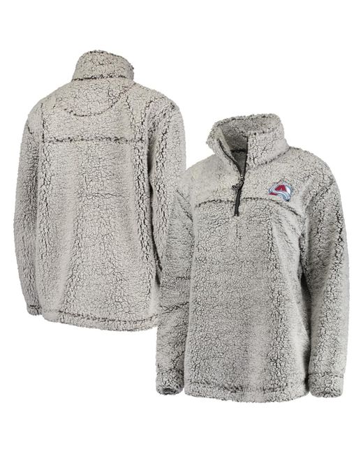 G-iii 4her By Carl Banks Colorado Avalanche Sherpa Quarter-Zip Pullover Jacket