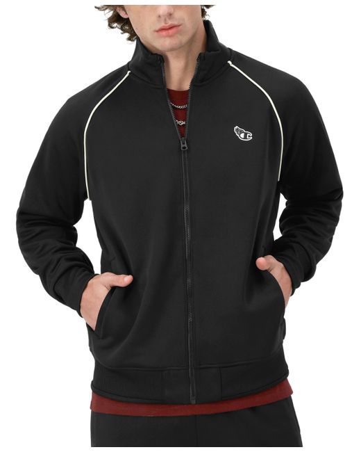 Champion Standard-Fit Piped Full-Zip Tricot Track Jacket