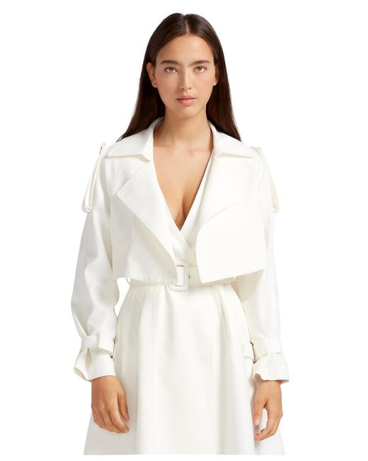 Belle & Bloom Manhattan Cropped Trench Coat