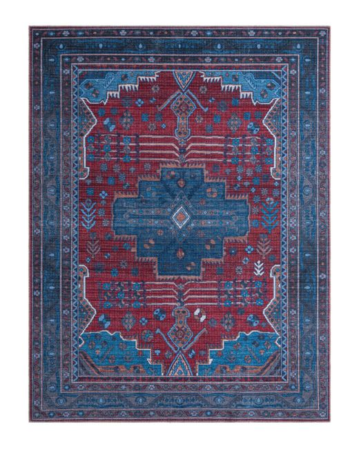 Bayshore Home Washable Reflections REF03 710 x 10 Area Rug Blue