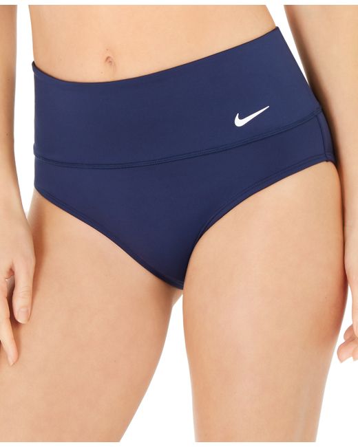 Nike Essential High-Waist Banded Bikini Bottoms