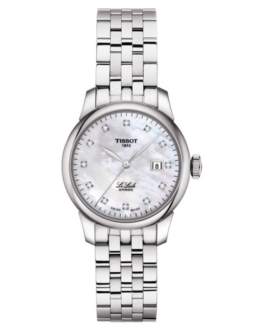 Tissot Swiss Automatic Le Locle Diamond-Accent Stainless Steel Bracelet Watch 29mm