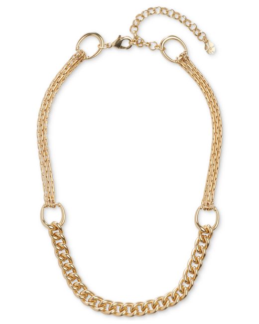 Lucky Brand Tone Chunky Chain Necklace 15-1/2 3 extender