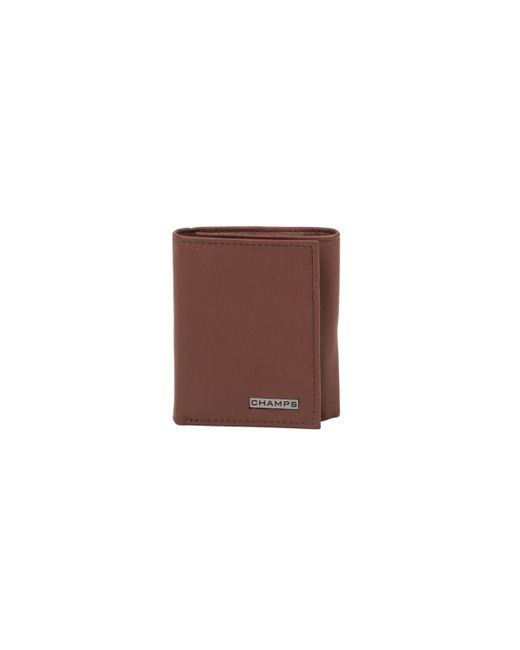 Champs Leather Rfid Tri-Fold Wallet Gift Box