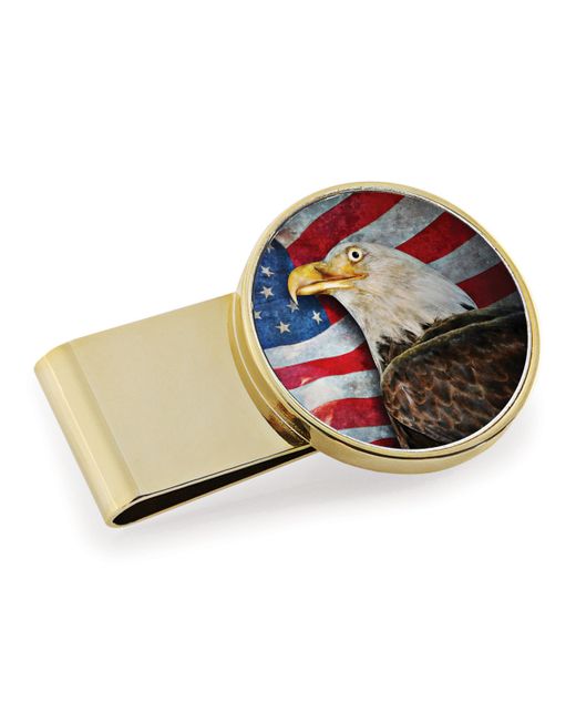 American Coin Treasures American Bald Eagle Colorized Jfk Half Dollar Stainless Steel Money Clip